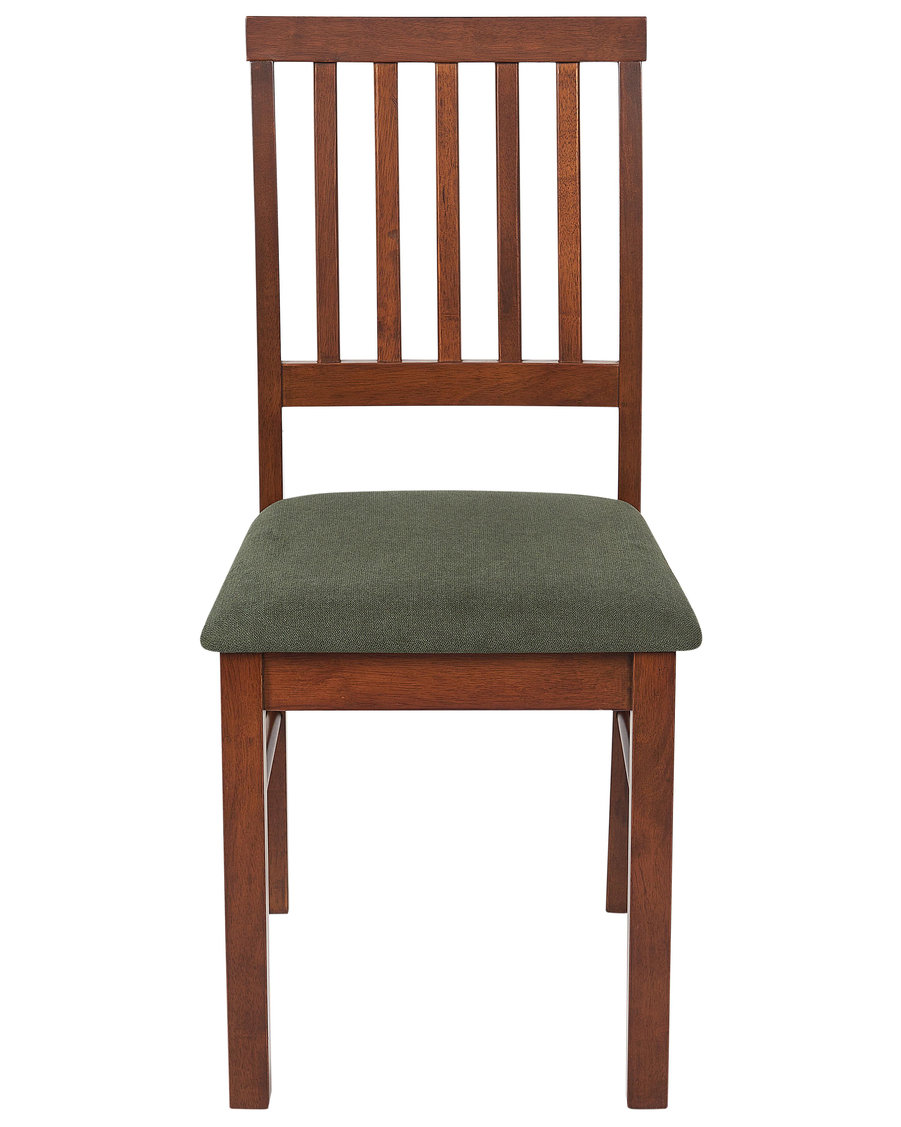 Set van 2 eetkamerstoelen ORONO Hout Donkerbruin