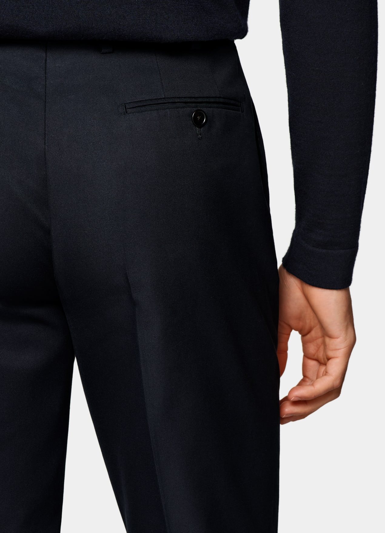 Pantalon Straight Leg bleu marine