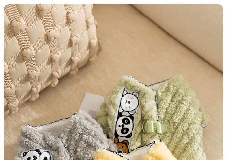 Cissilli - Chenille top met dierenapplicatie (verschillende ontwerpen)