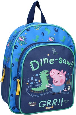 Peppa Gris Ryggsekk Play With George, Blå