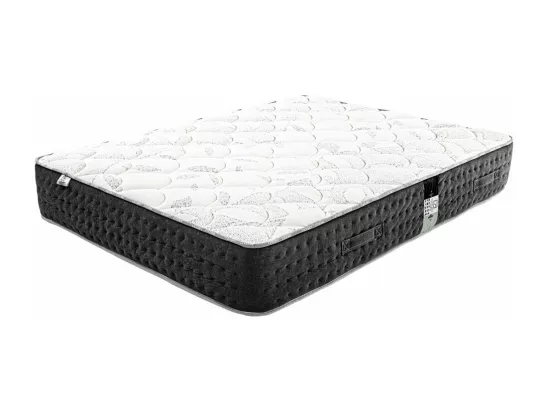 Matelas 140x190 cm, Sérénité, Ressorts Ensachés, Soutien très ferme + 2 Oreillers