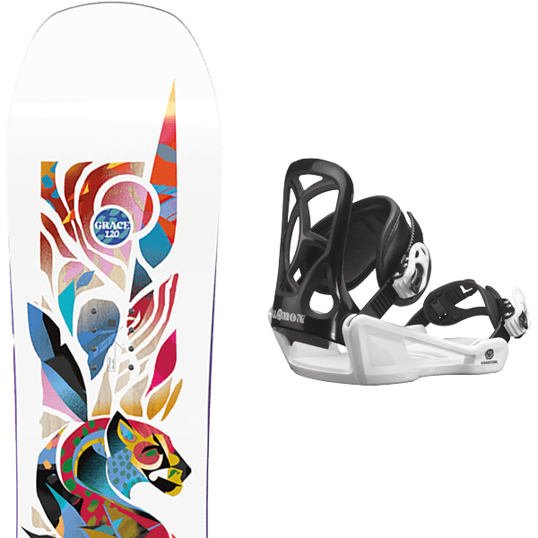 Pack snowboard SALOMON GRACE + Fix