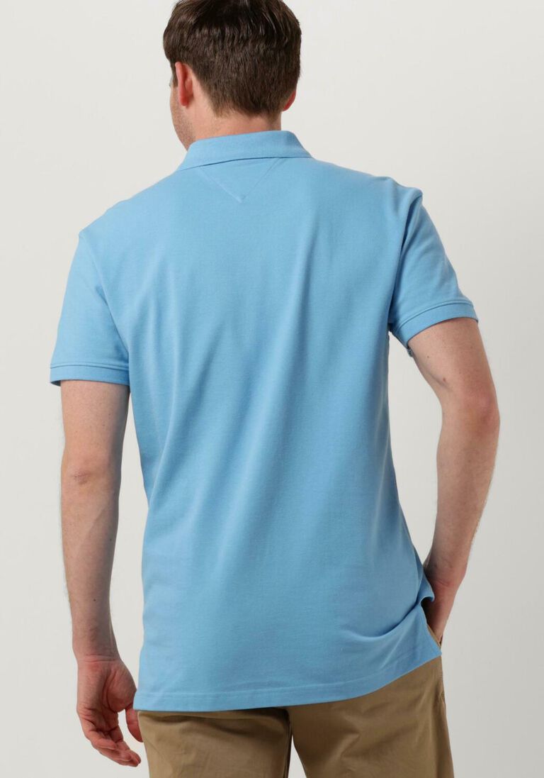 TOMMY JEANS lichtblauwe tommy jeans polo tjm clsc xs badge polo