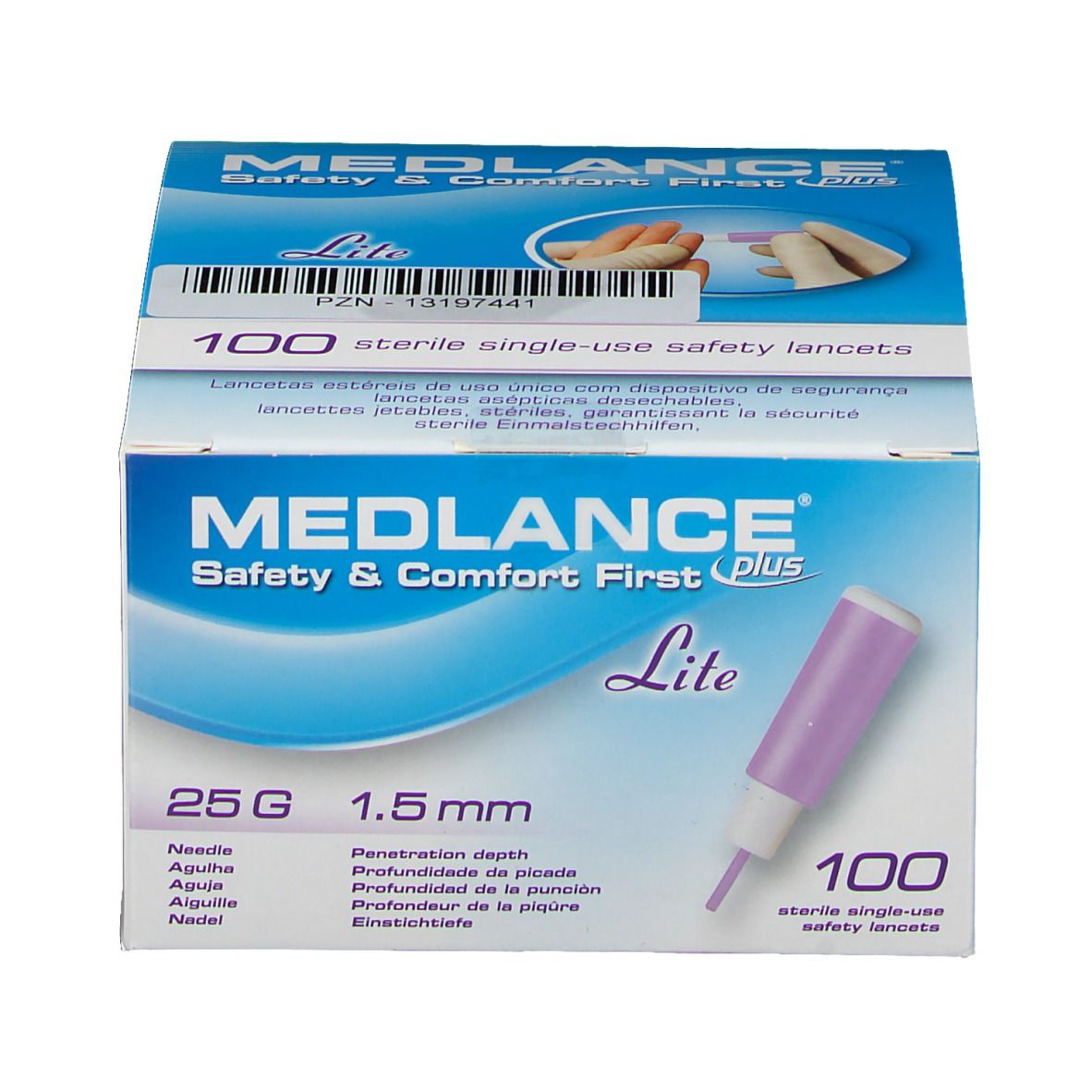 MEDLANCE® plus Lite Sicherheitslanzetten 25 G