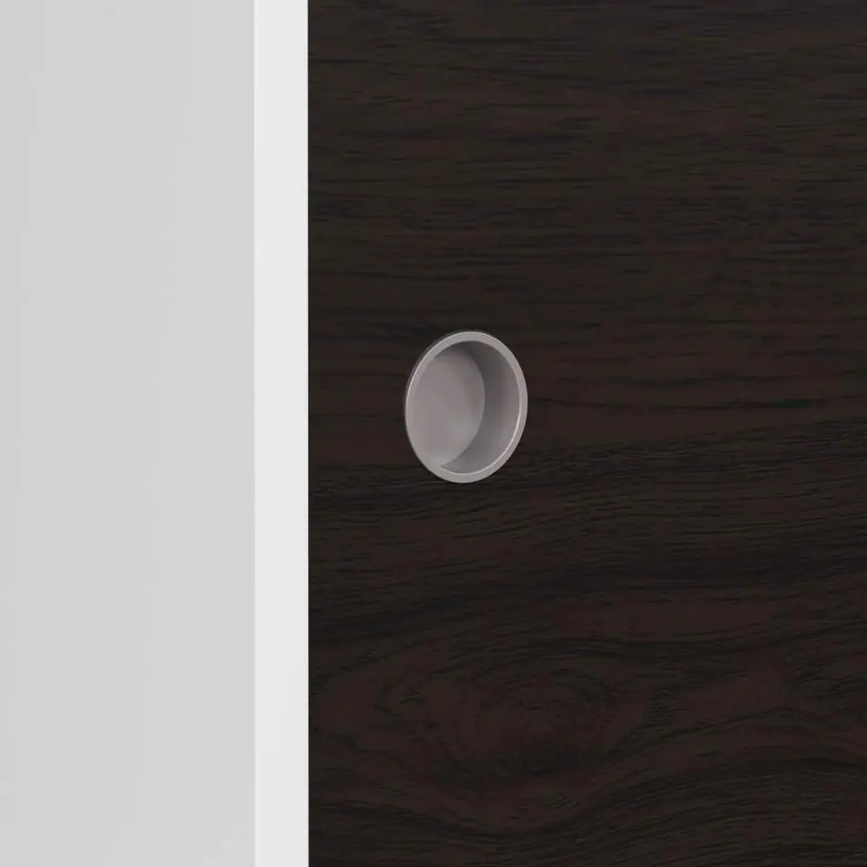 Hioshop Evolution wandkast 3 deuren- 6 planken wit- zwart