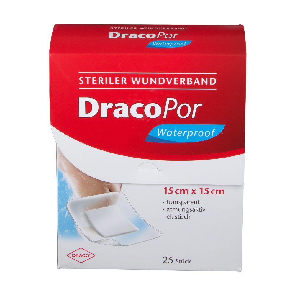 Dracopor Waterproof 15 cm x 15 cm steril