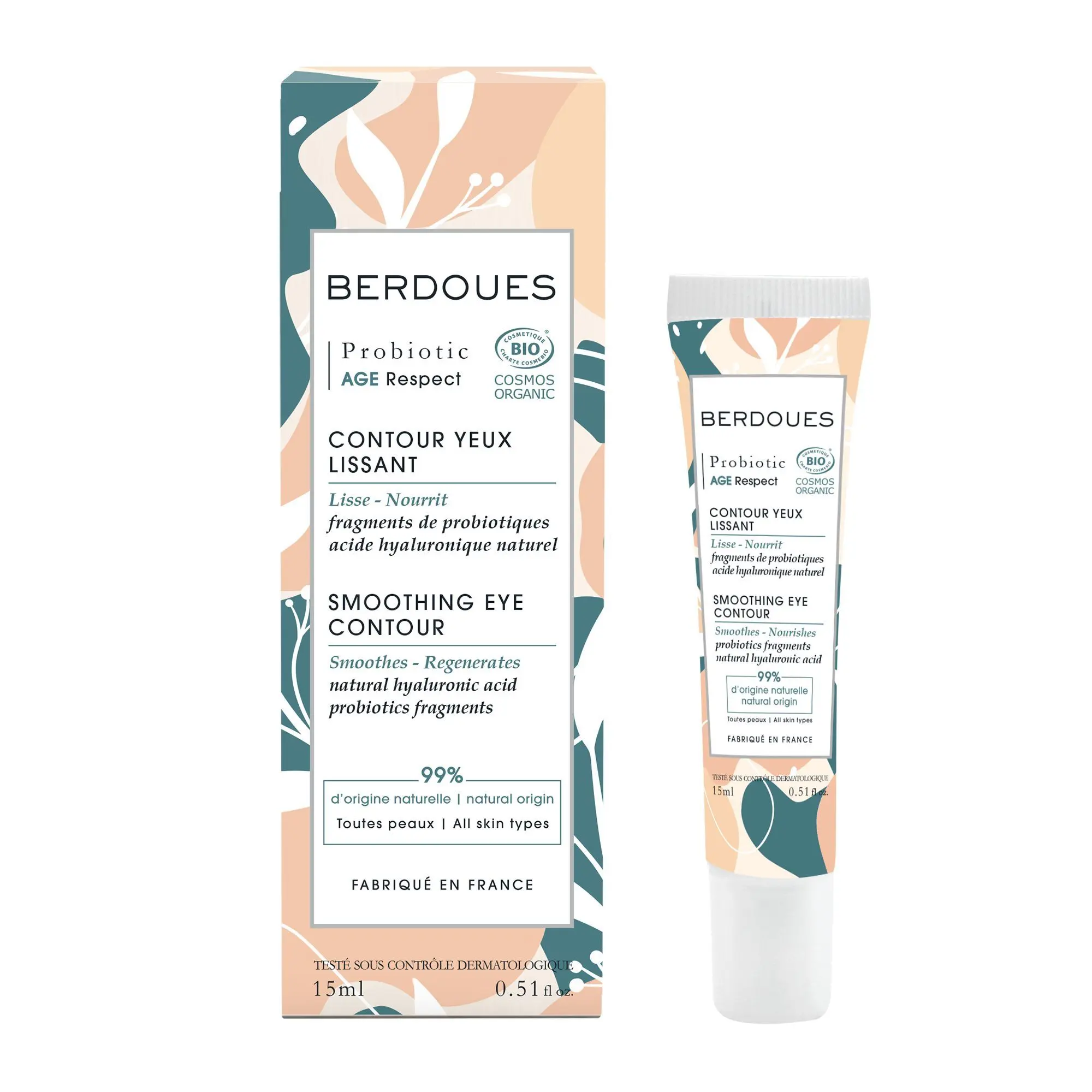 Berdoues - Soin visage Probiotic Age Respect Contour Des Yeux Lissant15ml - Contour des yeux et lèvres