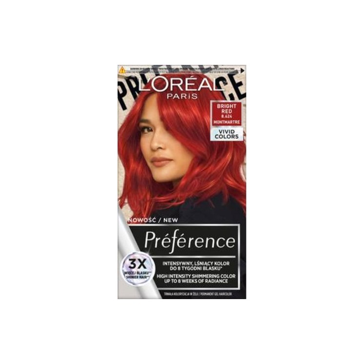 L'oreal Preference Vivid Colors Haarverf /8.624/ Red