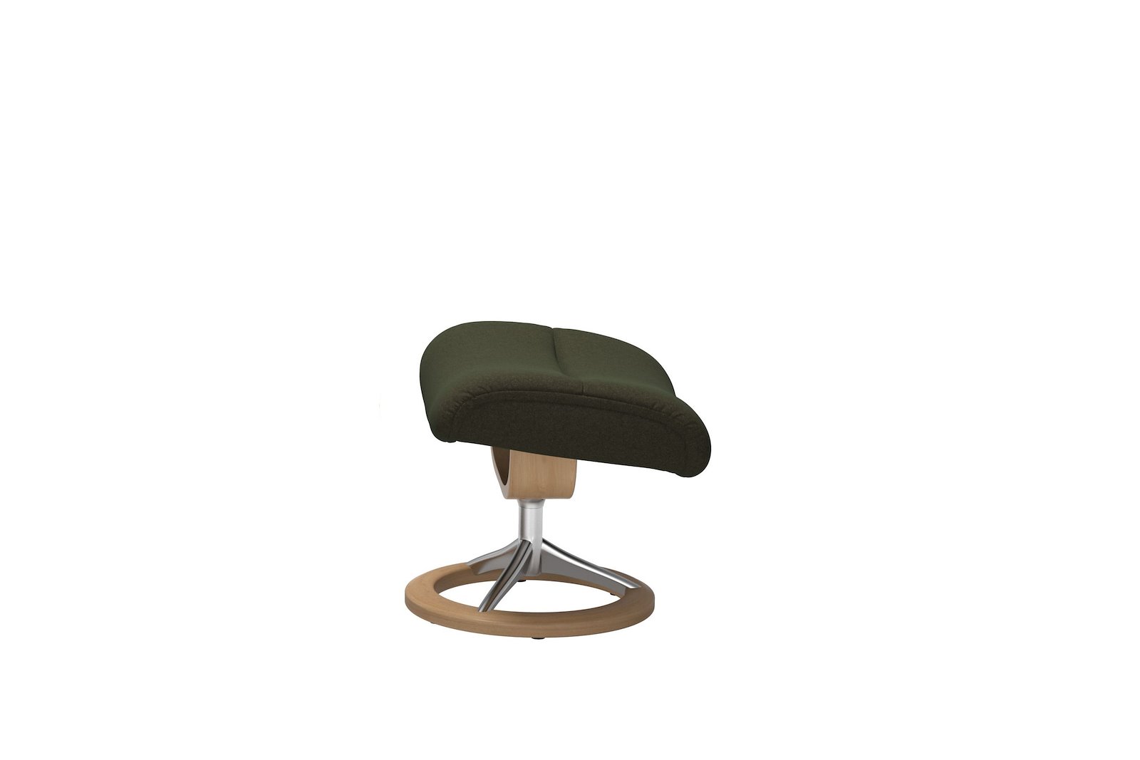 View krakk Tekstil Calido Green – Signature understell – Alu – Eik - Medium