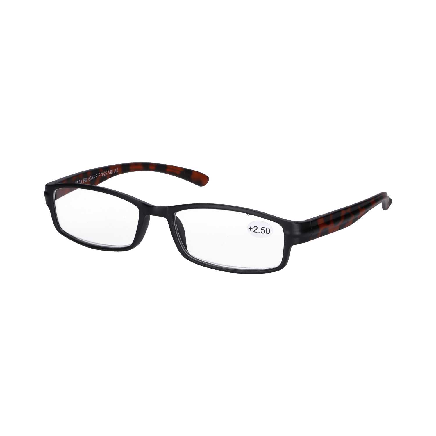 Star Optic Lesehilfe MD8 aus Kunststoff +2,5 Dioptrien schwarz/braun matt