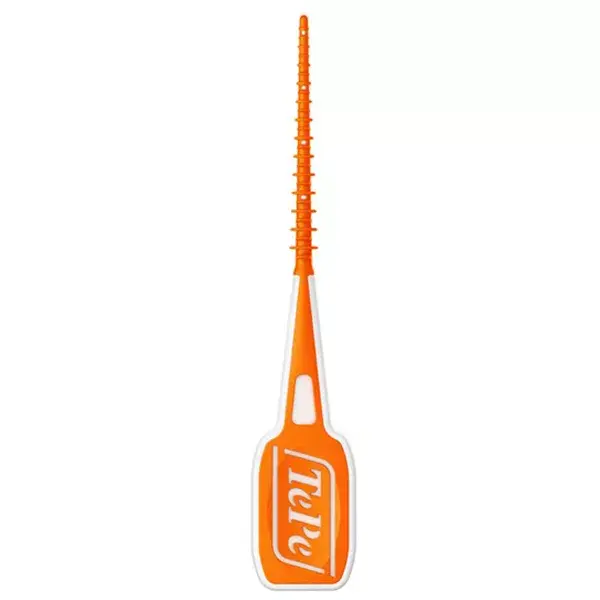 Palitos de dente de silicone TePe Easy Pick, laranja, tamanho XS/S, 36 unidades.