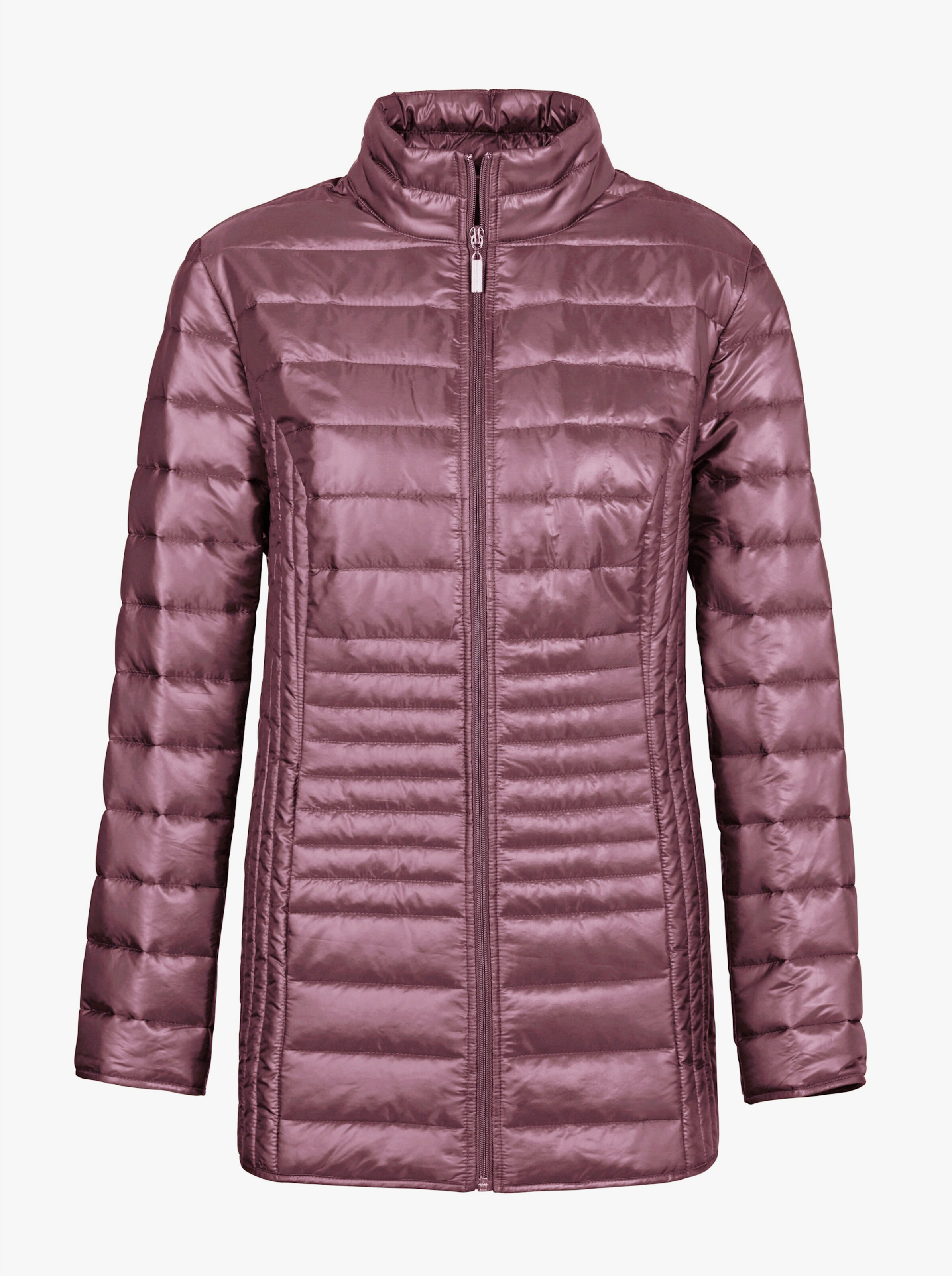 Steppjacke mit vertikalem Muster