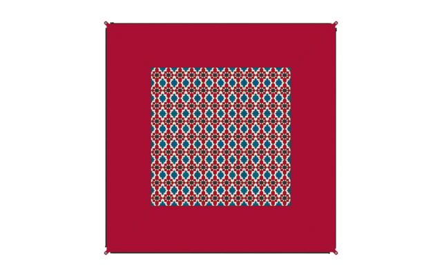 Bent verbindbarer Teppich Zip Carpet 250 x 250 cm