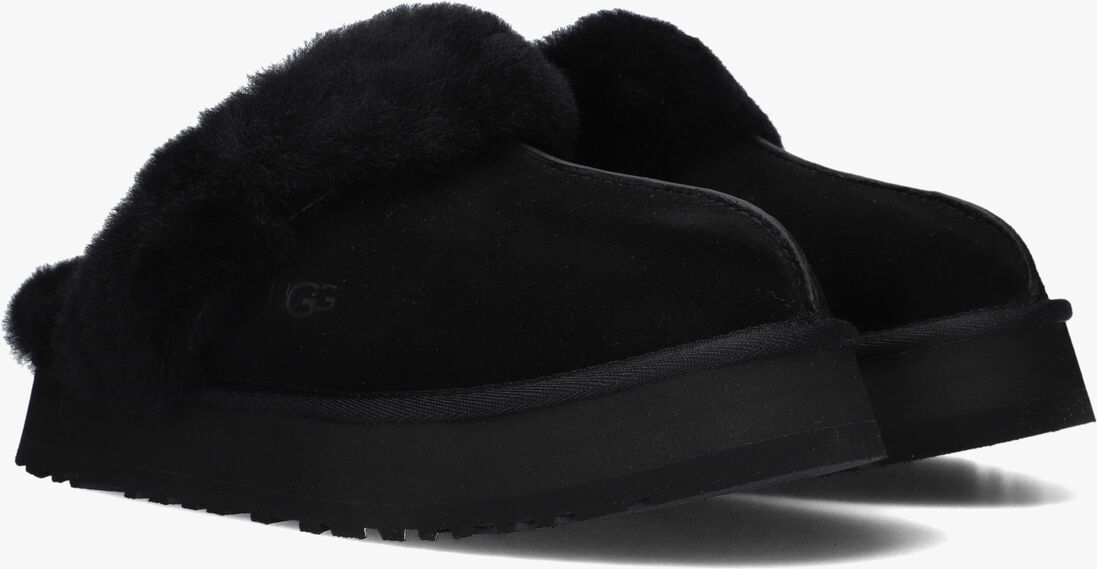 zwarte ugg pantoffels w disquette