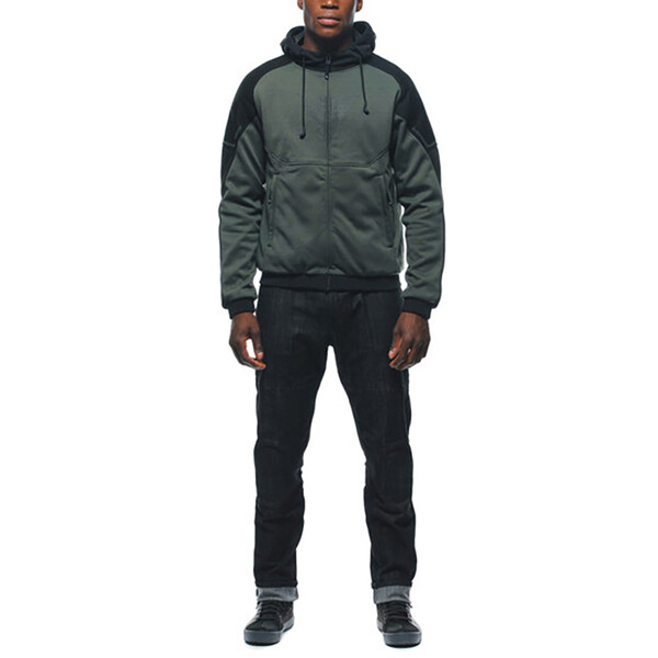 Dainese - Sweat Daemon-x Safety Full Zip Kaki / Noir