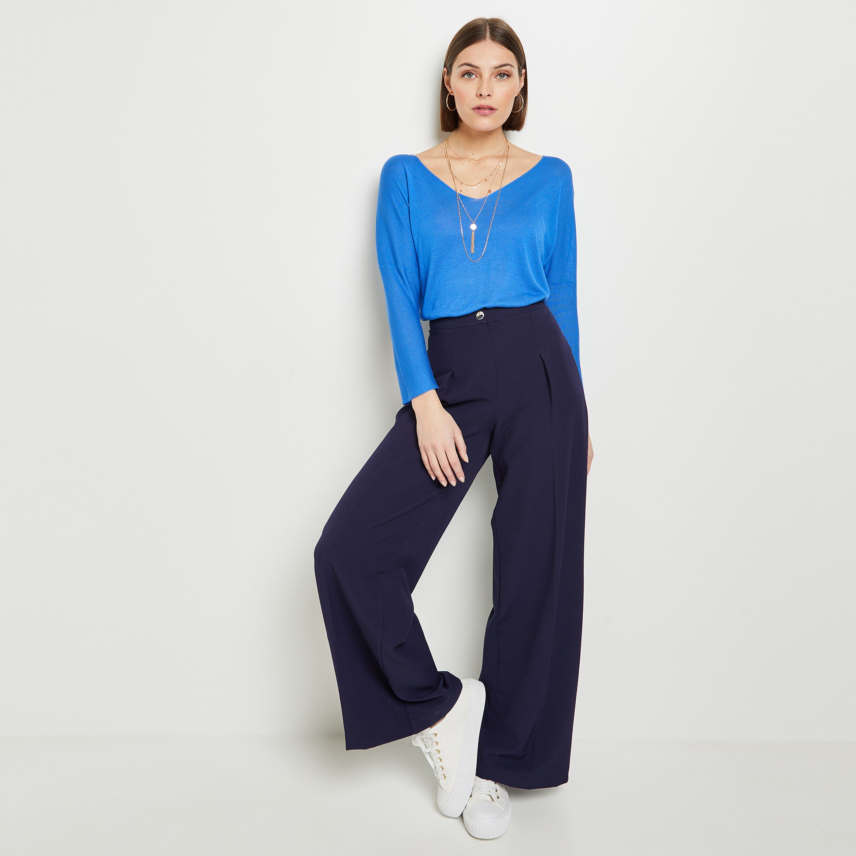 Pull loose femme - BLEU