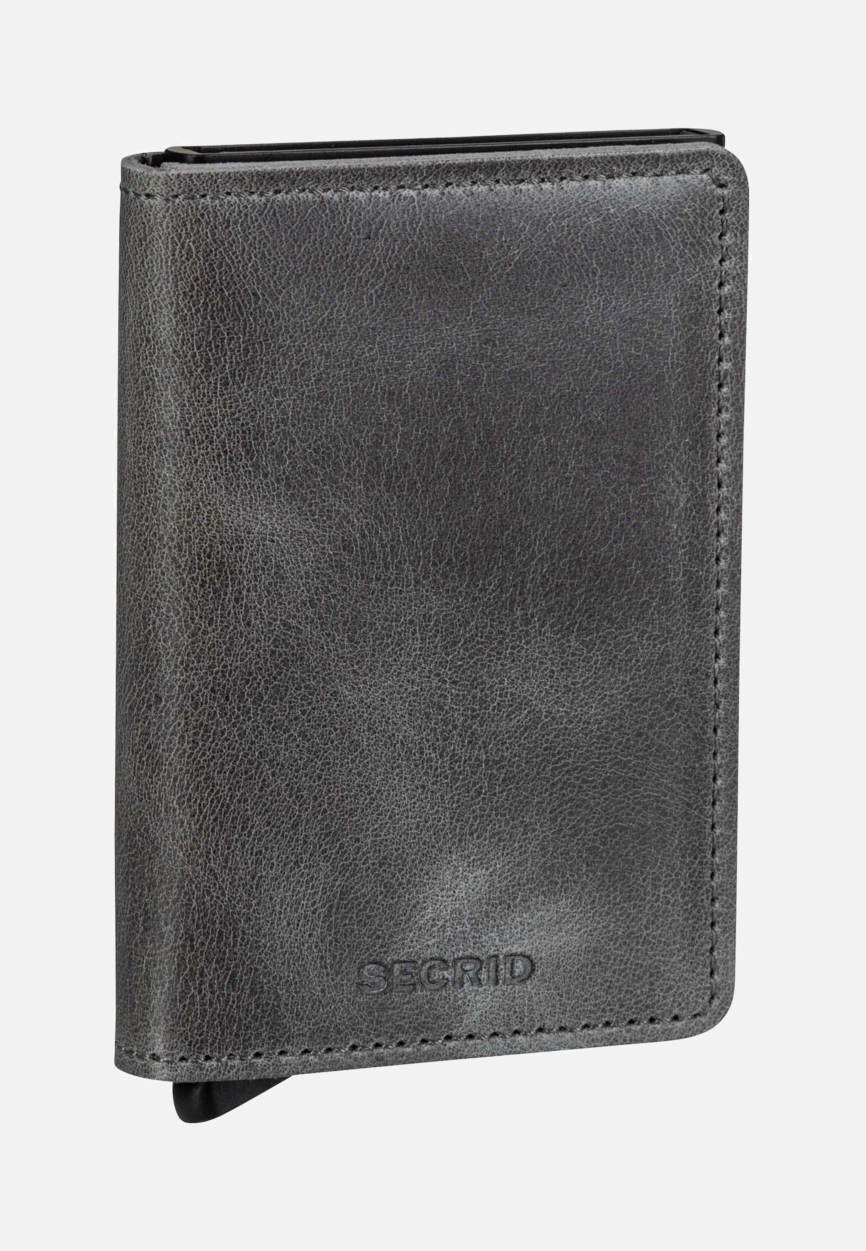 Slimwallet Vintage Grey-Black - Portemonnaie