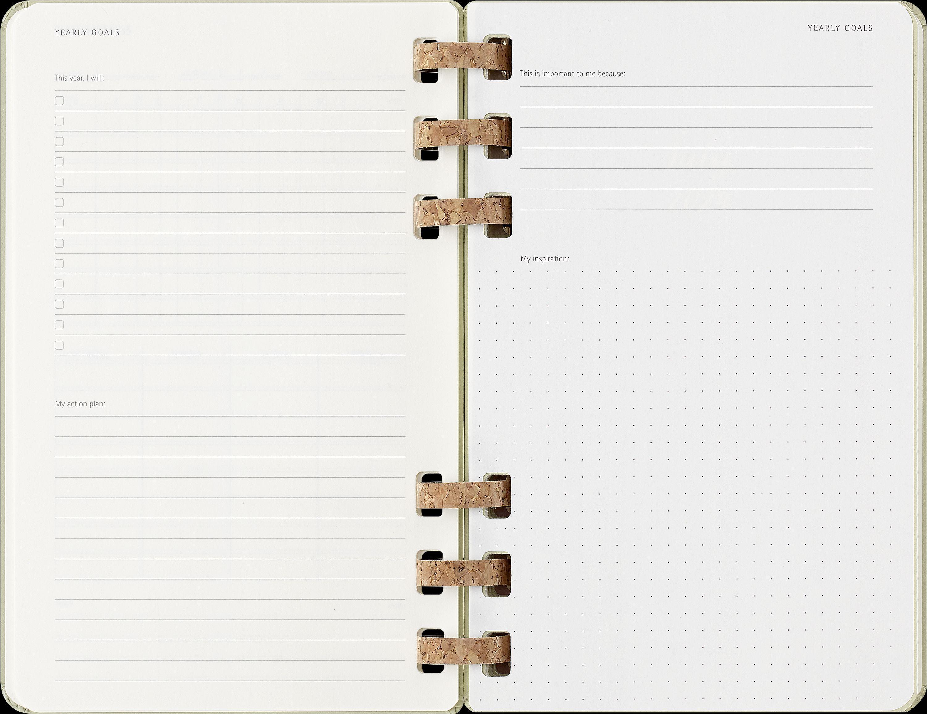 Moleskine 12 Monate Planer mit Spiralbindung, L/A5