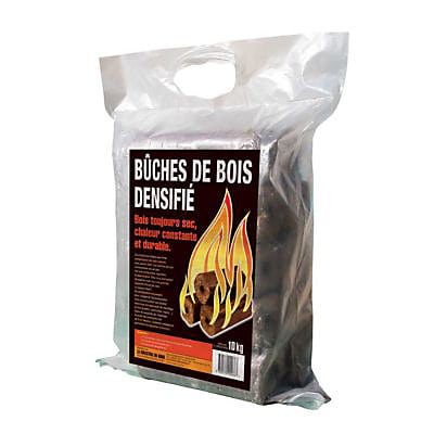 Bois densifié 12 bûches de 20cm