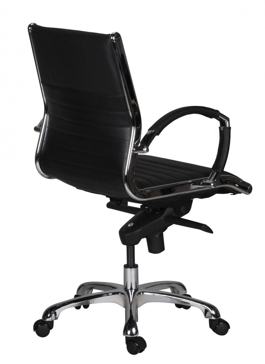 KADIMA DESIGN Bürostuhl SECCHIA Echtleder, ergonomisch, Aluminium Fußkreuz, 5-Punkt Multiblock, bis 120 kg
