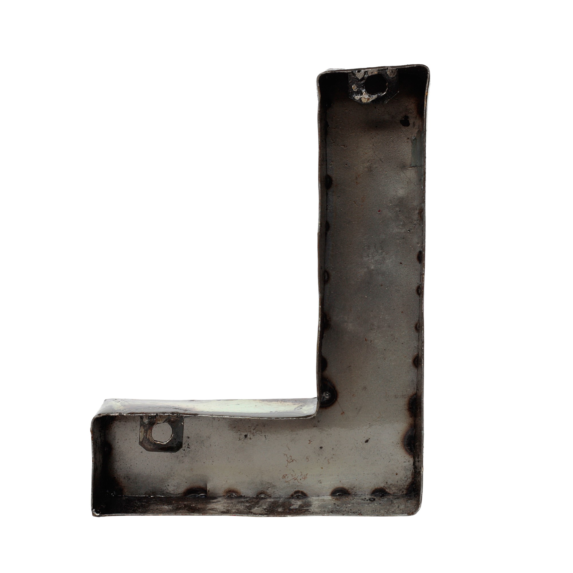 Metallbuchstabe 'L', multicolor, T 14 cm, B 20 cm, H 4 cm von fischer's lagerhaus