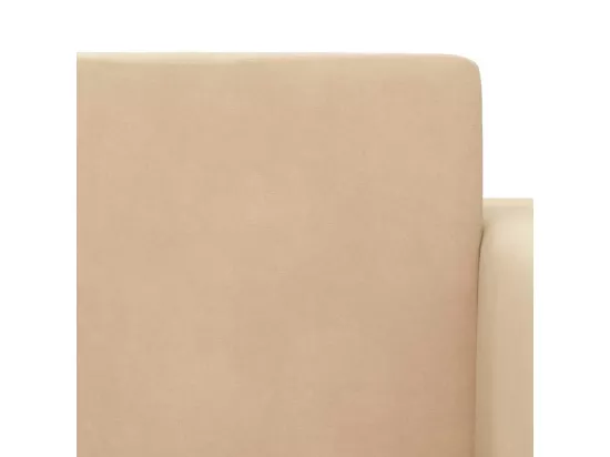 Canapé-lit pour enfants 2 places crème peluche douce