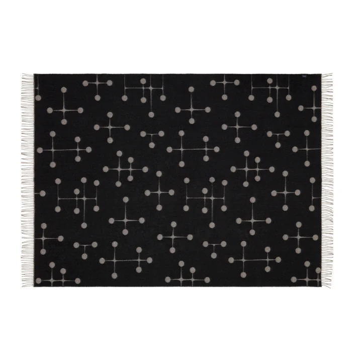 Vitra - Eames Wolldecke, Dot Pattern, schwarz