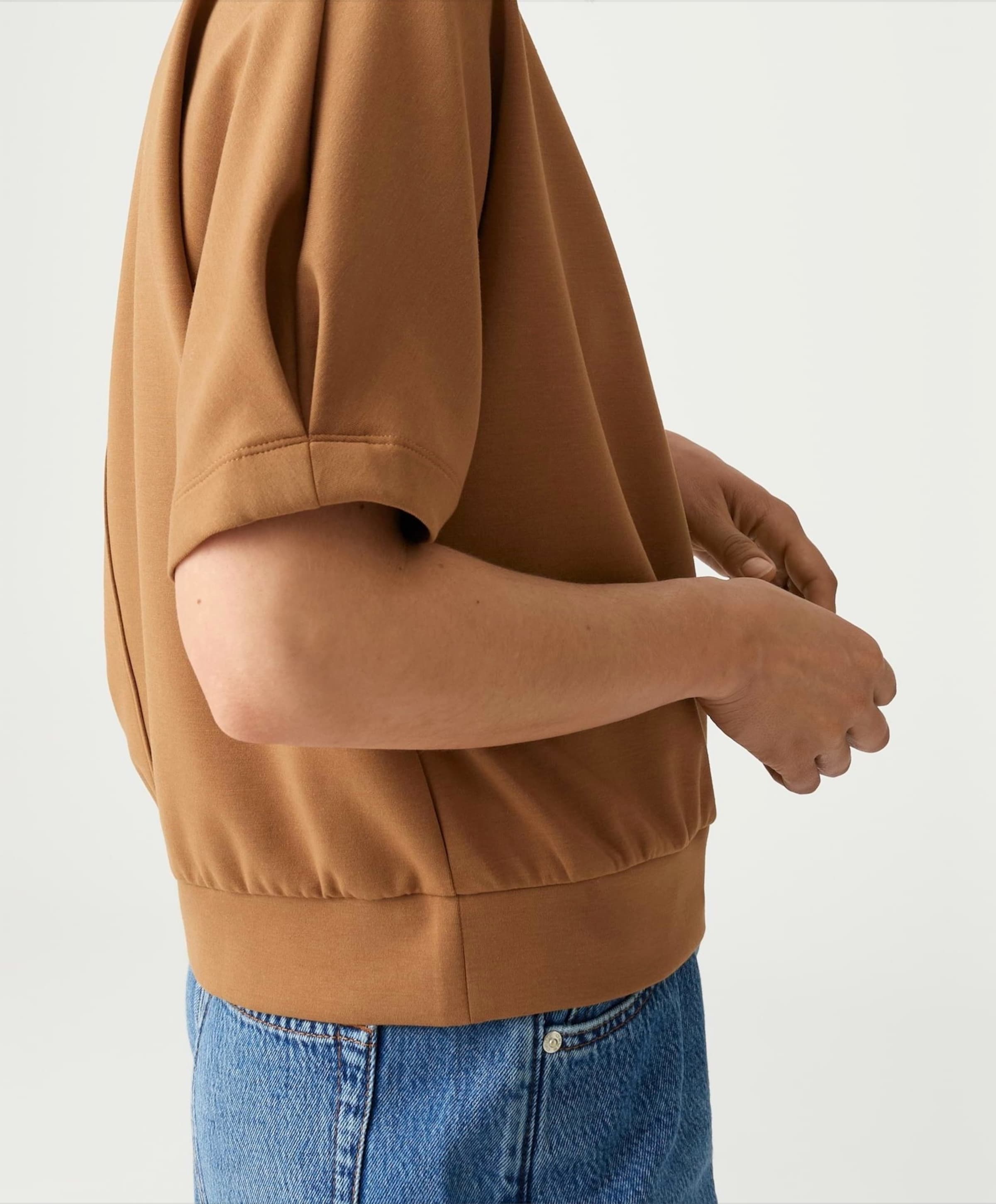 OPUS Dames sweater bruin