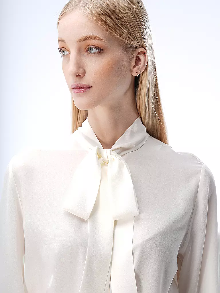 BOSS Seidenbluse BITOA weiss