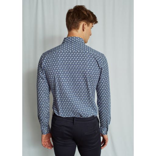 Bruun & Stengade Ronan Skjorte, Dark Blue, 41