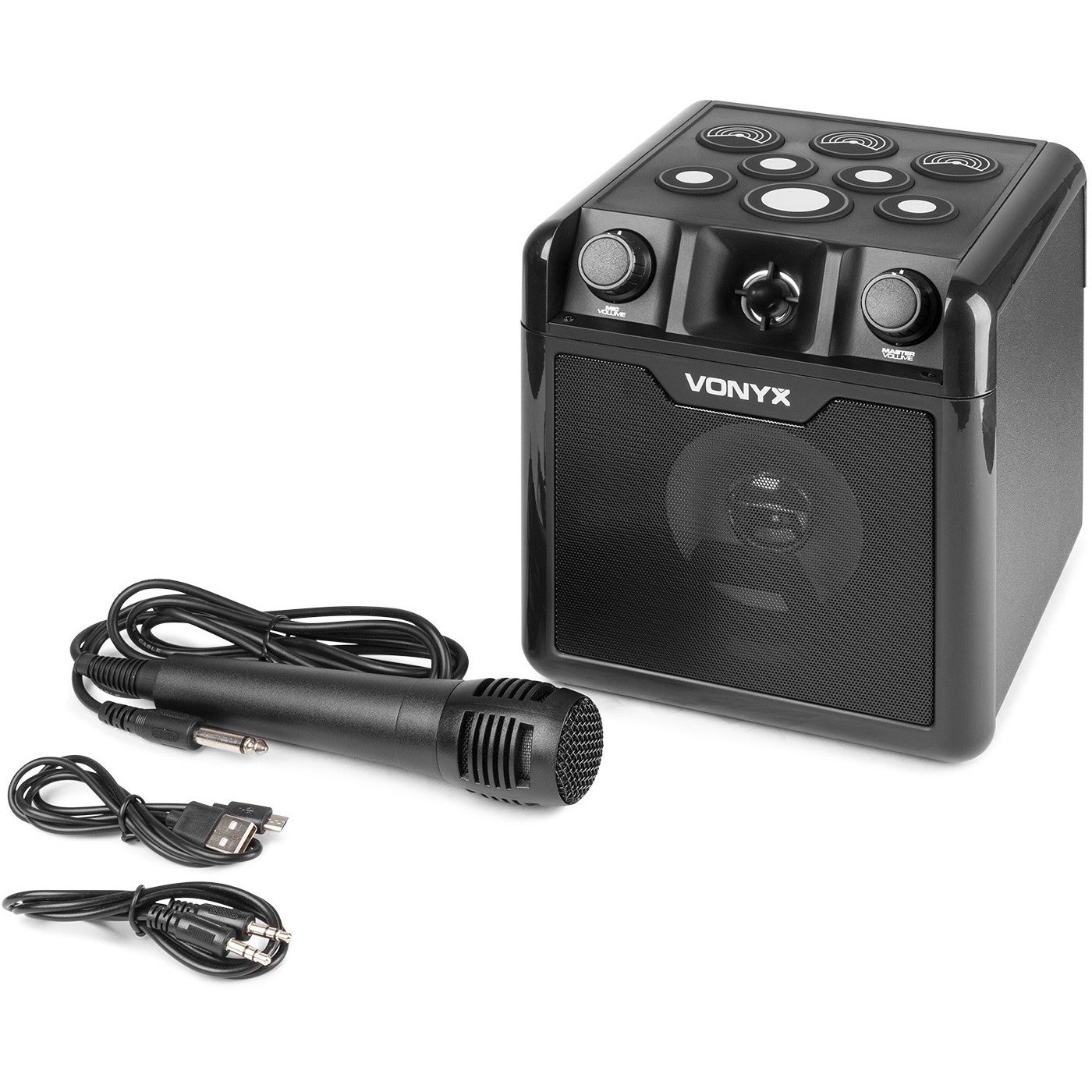 Vonyx SBS50B-DRUM karaoke set met drumpads