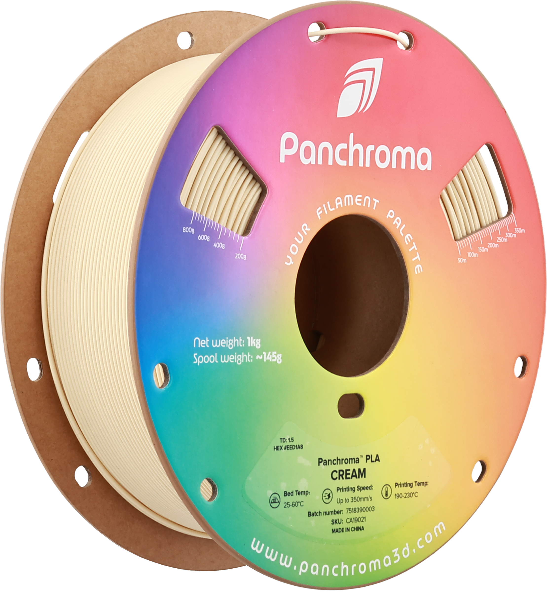 Polymaker  Panchroma™ PLA Cream, 1,75 mm / 1000 g    High-Speed Filament in Cream