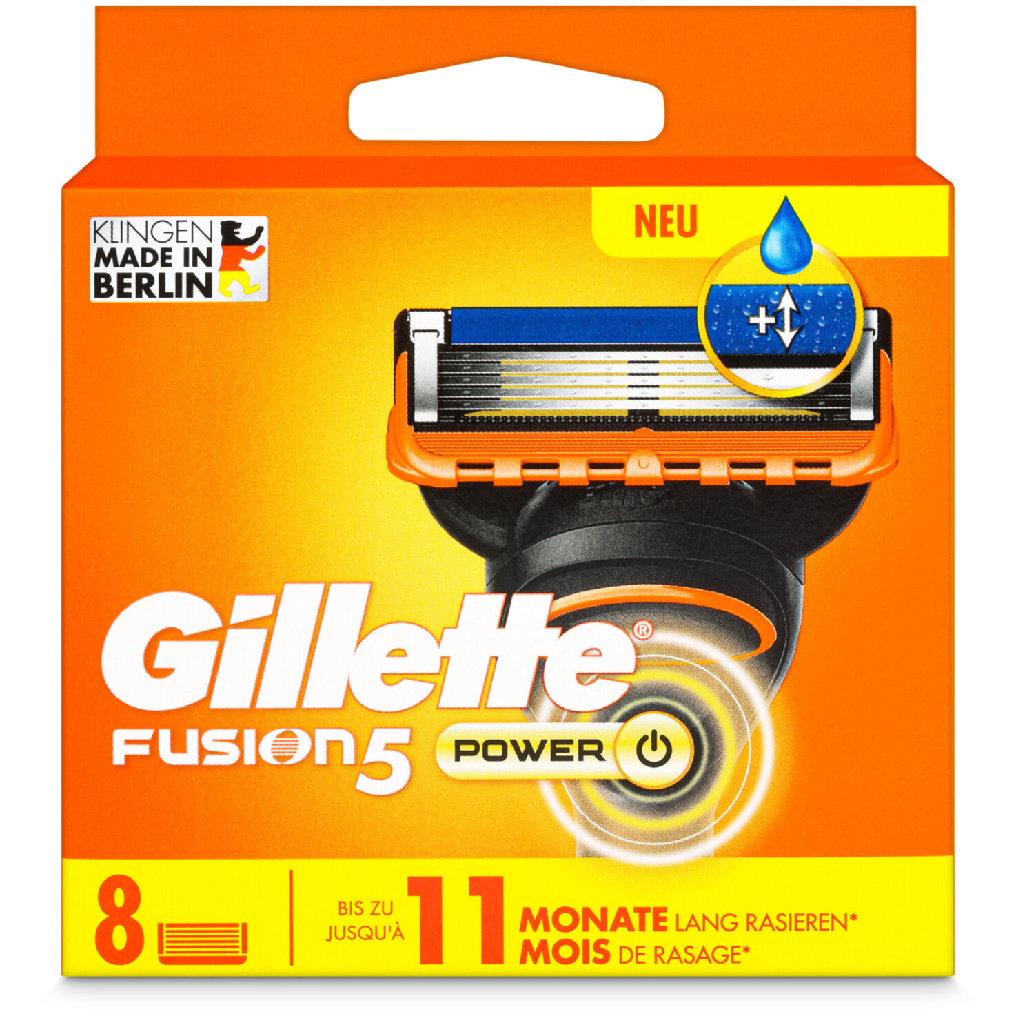 Gillette Klingen Fusion5 Power 8 Stück