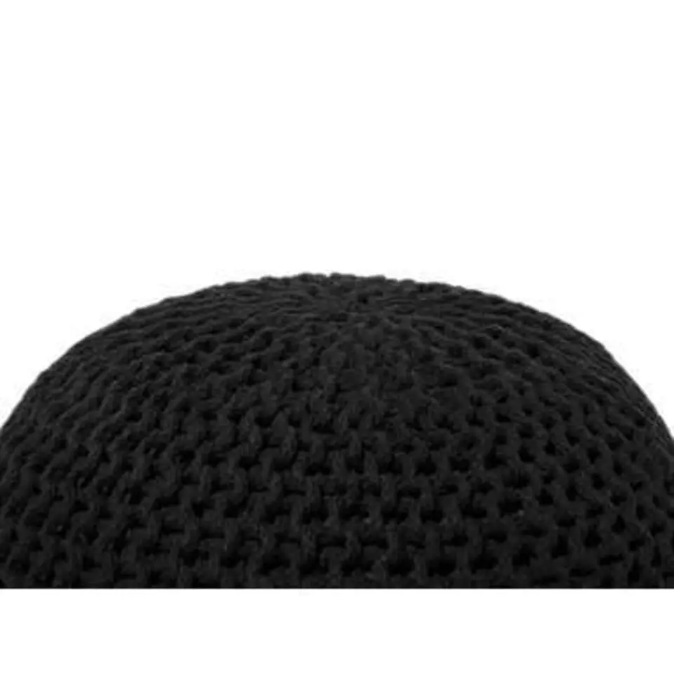 CONRAD - Poef - Zwart - 50 cm - Katoen