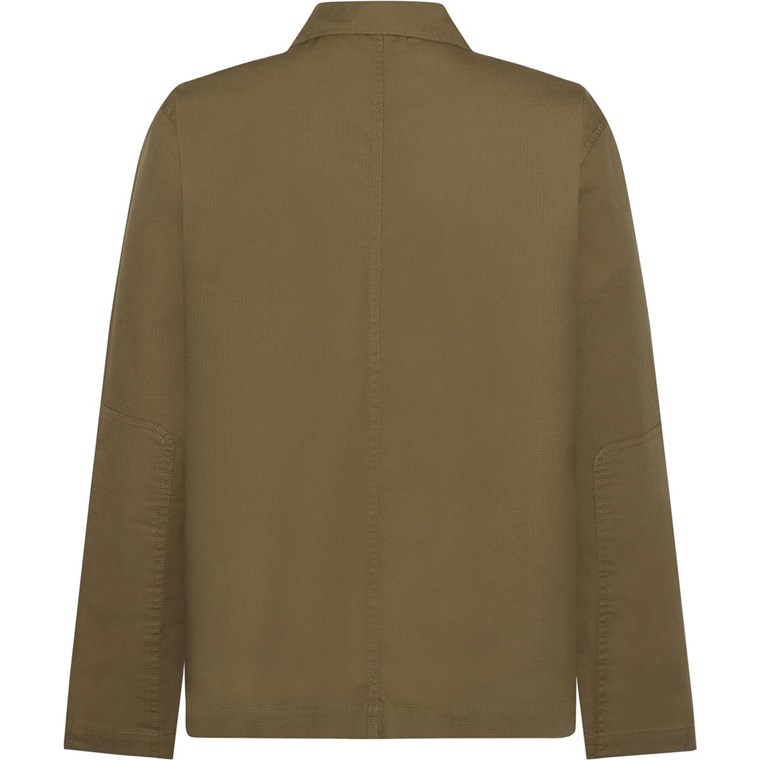 KnowledgeCotton Apparel Ribstop Overshirt Burned Olive