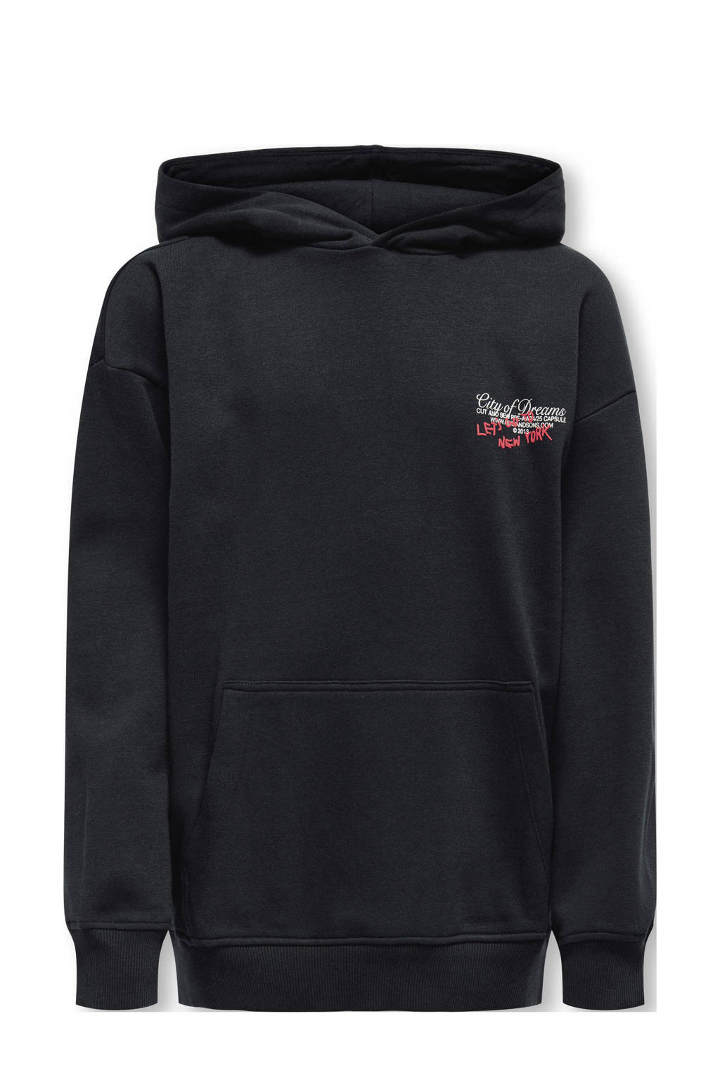 ONLY hoodie KOBRAMON zwart