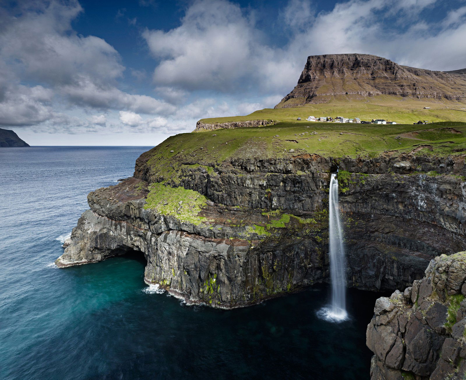 Múlafossur Waterfall, Faroe Islands by Jonathan Andrew - Limited Edition. Edition of: 150. Signed.