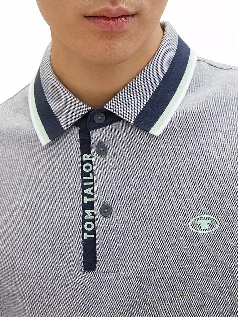 TOM TAILOR Poloshirt grau