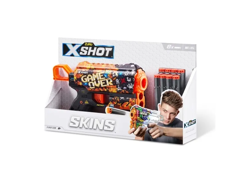 XSHOT legetøjsgevær Skins Flux, assorteret, 36516 (ZUR-36516)