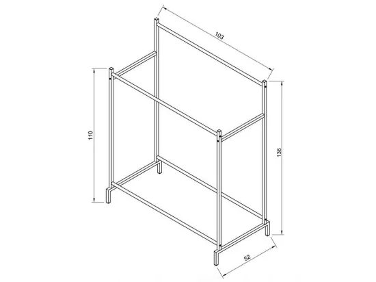 Portemanteau Barre de penderie Labol L