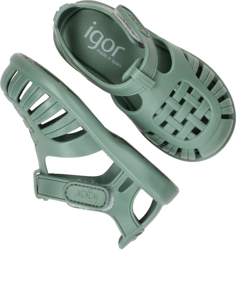 Igor Tobby Solid Sandalen Groen Meisjes Jongens
