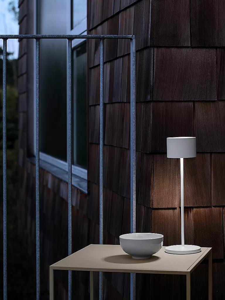 BLOMUS Mobile LED Stehleuchte FAROL 33,5cm White weiss