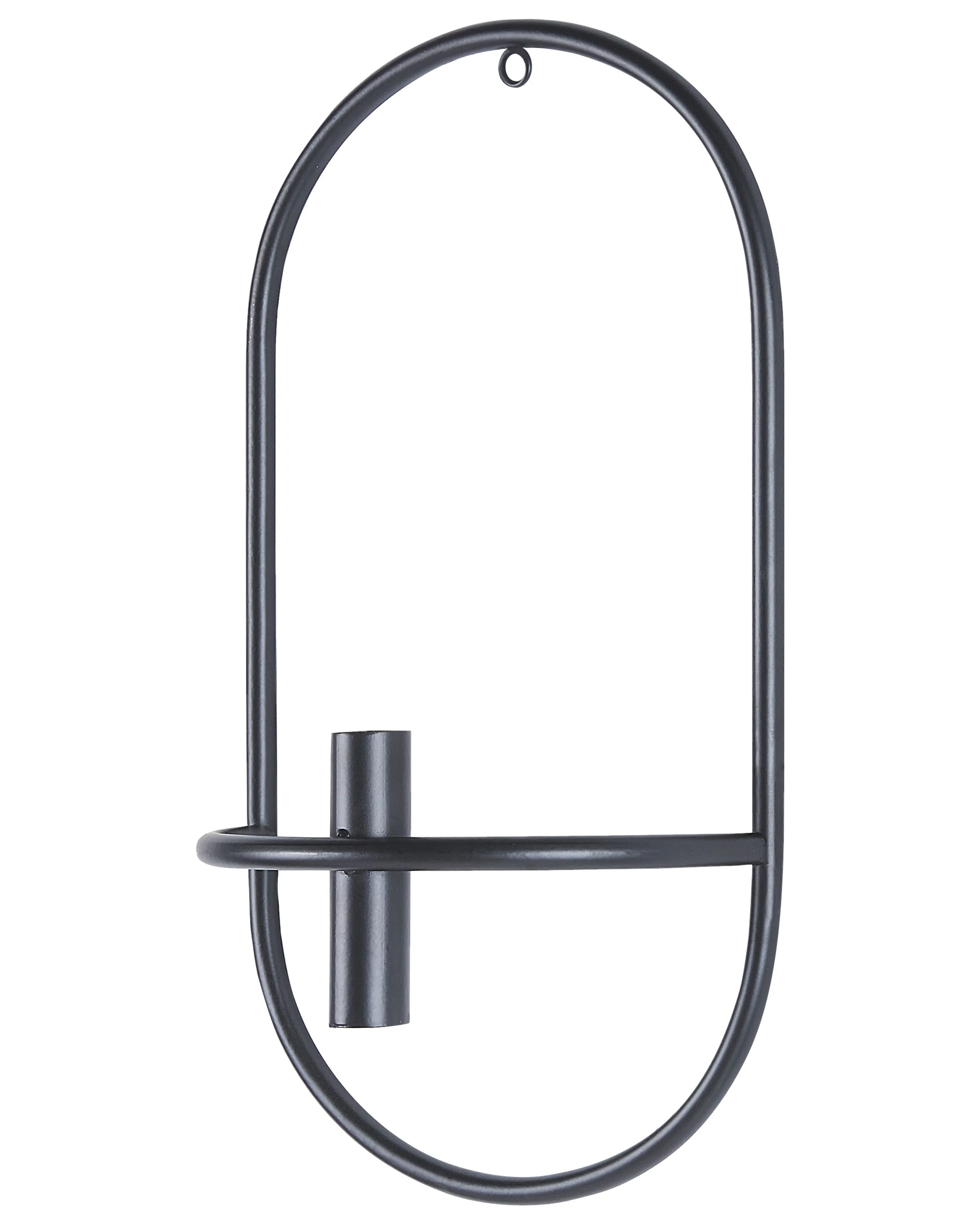 Set van 2 wandkandelaars CAVIANA Metaal 38 cm Zwart