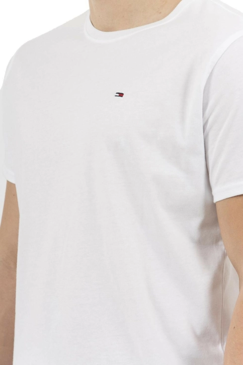 Tee shirt tommy jeans dm0dm04411 100 classic white