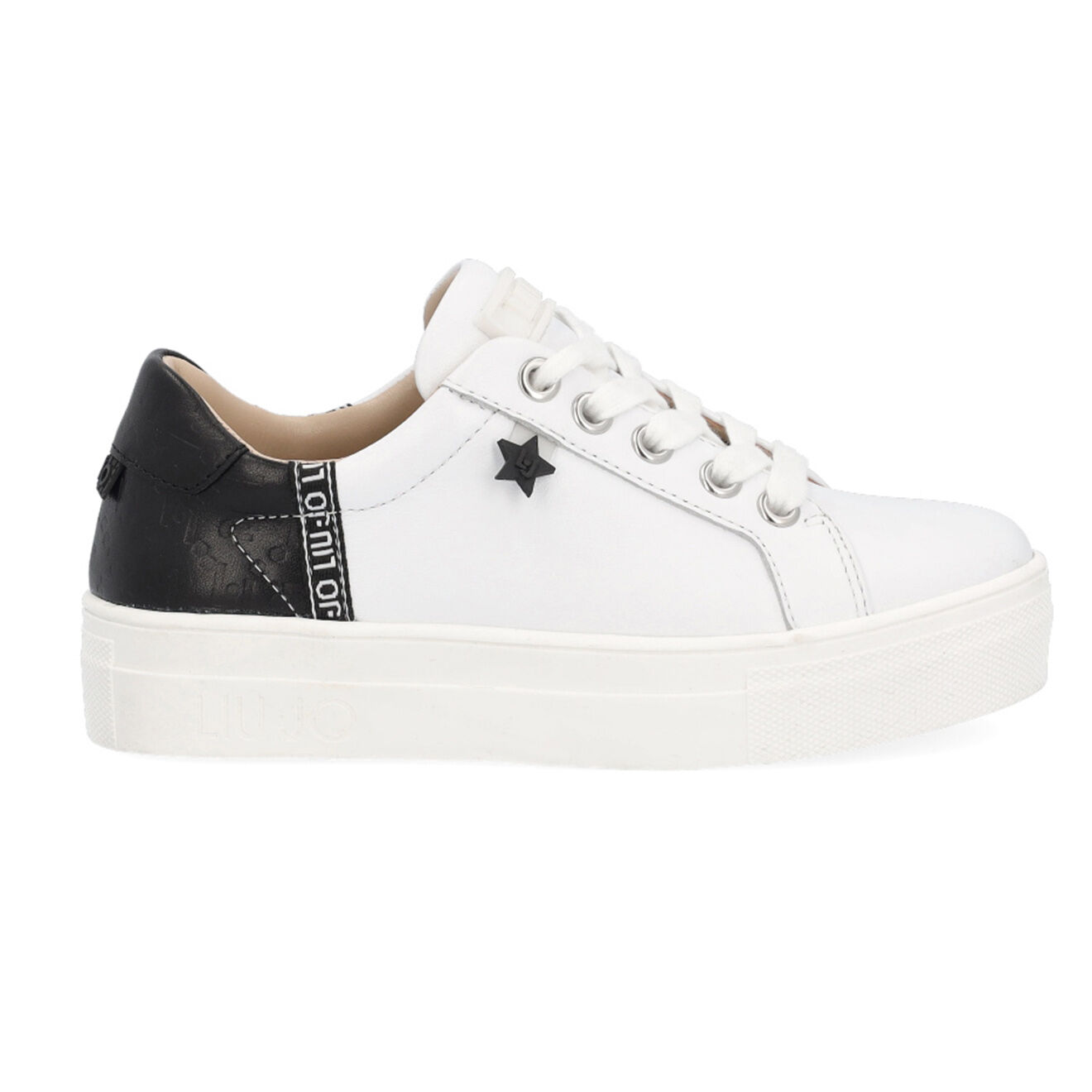 Liu-Jo Sneakers en Cuir Lia blanc/noir