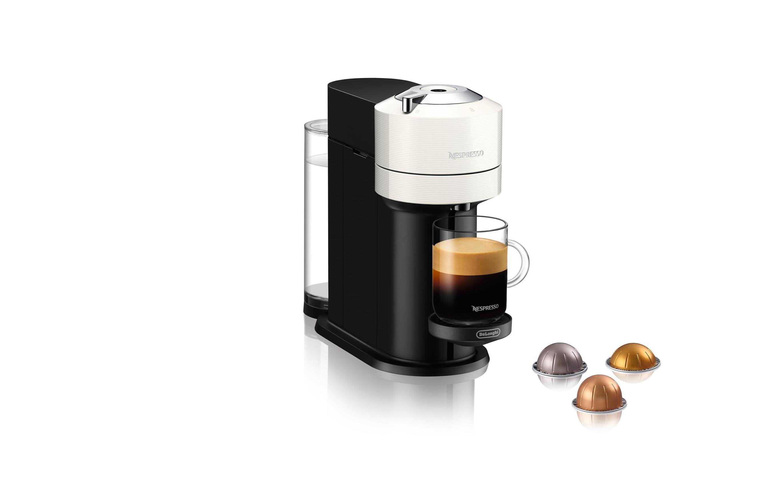 Kaffeemaschine Nespresso Vertuo Next ENV120.W Weiss<br>Kapselmaschine der Vertuo Line für fünf verschiedene Tassengrössen