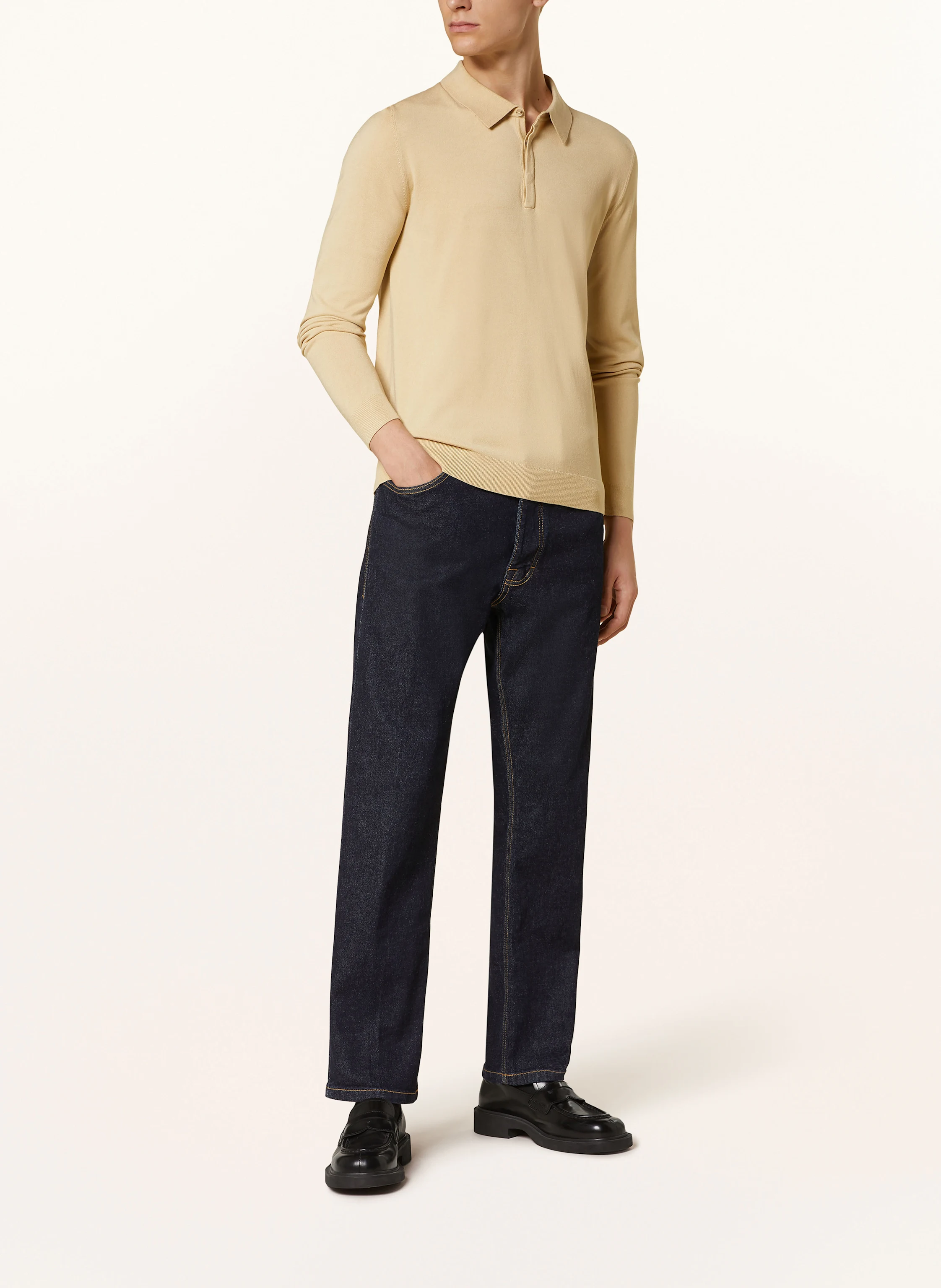 HUGO Strick-Poloshirt SAN PIPPO Slim Fit