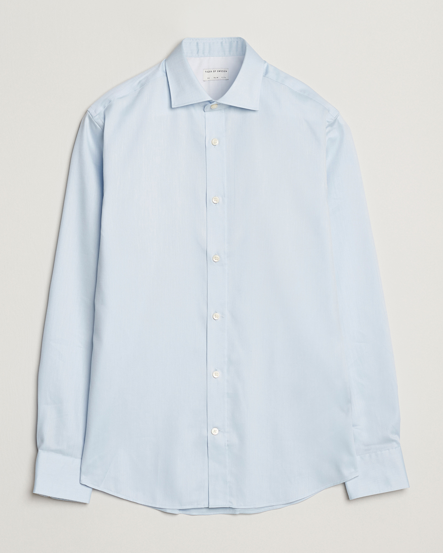 Tiger of Sweden Adley Cotton Shirt Light Blue