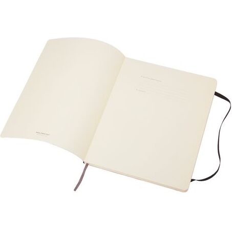 Carnet Moleskine souple 19 x 25 cm ivoire ligné 192 pages