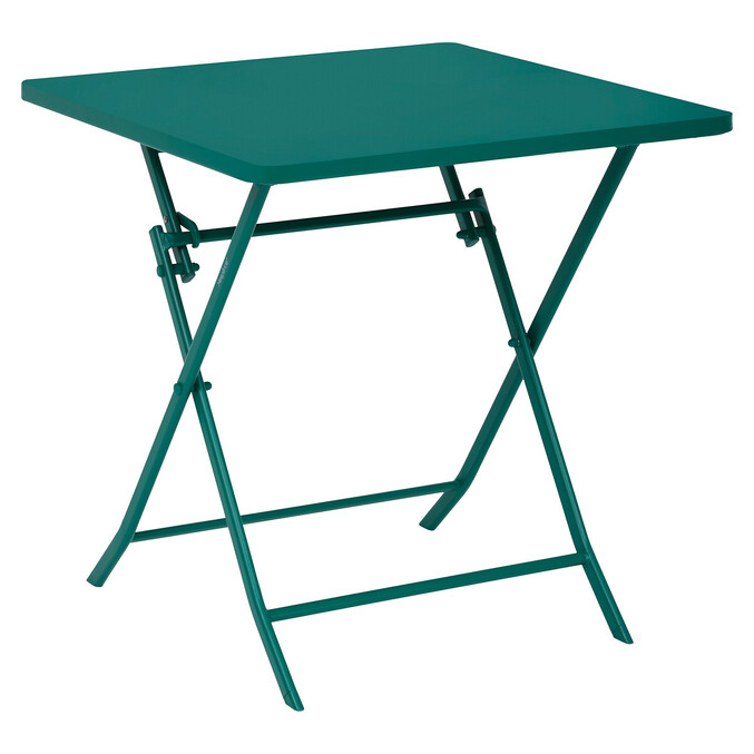 Ensemble table de jardin pliante carrée + 2 chaises GREENSBORO Opale